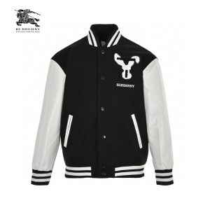 BURBERRY/ Burberry 23FW towel-embroidered Free LOGO baseball jacket