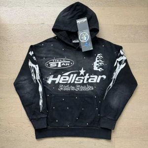 Hellstar Hoodie Faded Black
