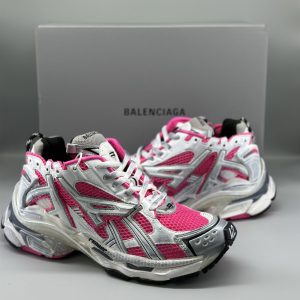 Balenciaga Runner White Fluo Pink Worn Out